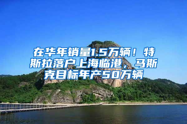 在华年销量1.5万辆！特斯拉落户上海临港，马斯克目标年产50万辆