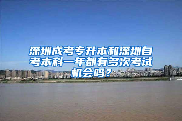 深圳成考专升本和深圳自考本科一年都有多次考试机会吗？