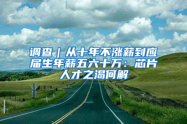 调查｜从十年不涨薪到应届生年薪五六十万：芯片人才之渴何解