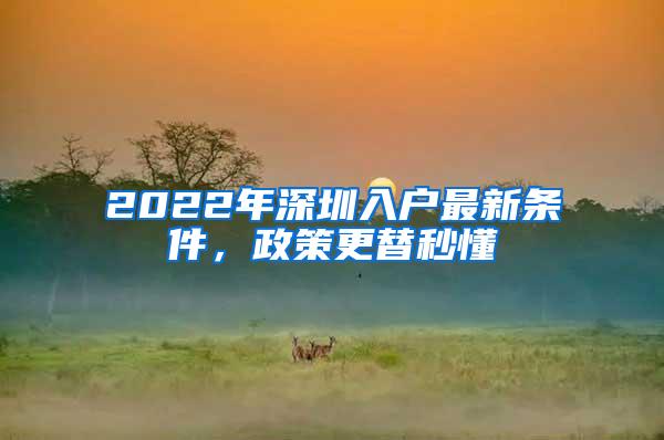 2022年深圳入户最新条件，政策更替秒懂