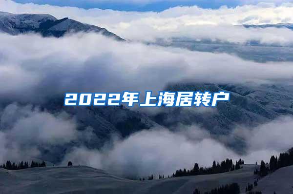 2022年上海居转户