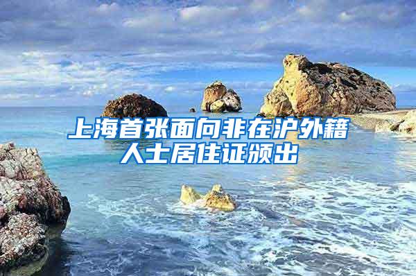 上海首张面向非在沪外籍人士居住证颁出