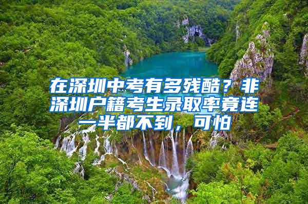 在深圳中考有多残酷？非深圳户籍考生录取率竟连一半都不到，可怕