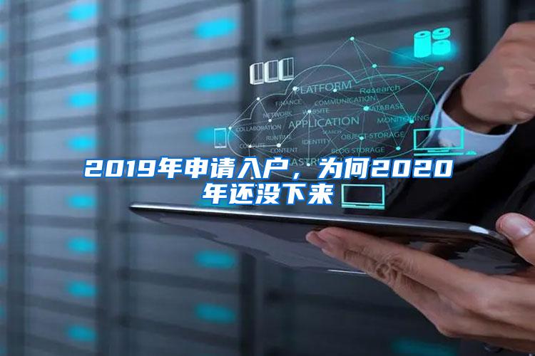 2019年申请入户，为何2020年还没下来