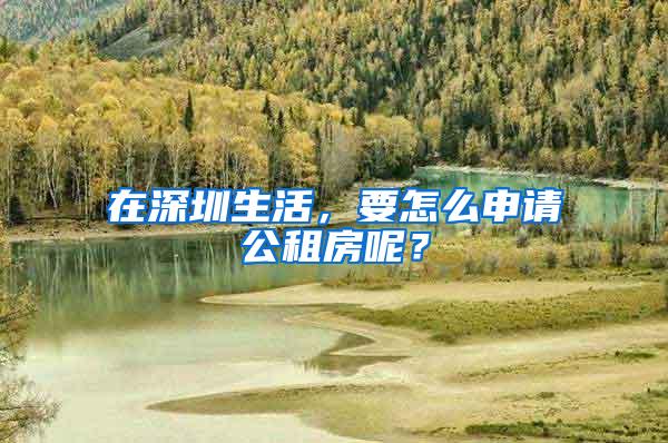 在深圳生活，要怎么申请公租房呢？