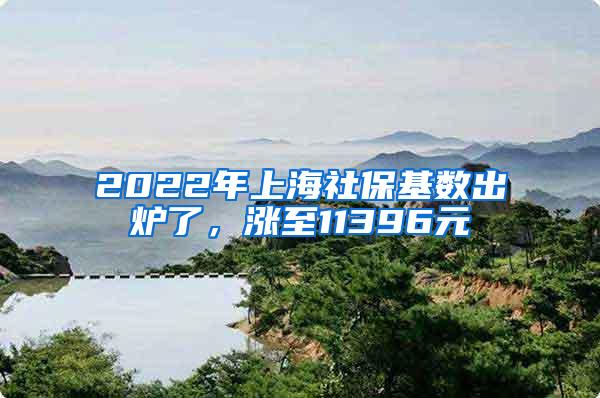 2022年上海社保基数出炉了，涨至11396元