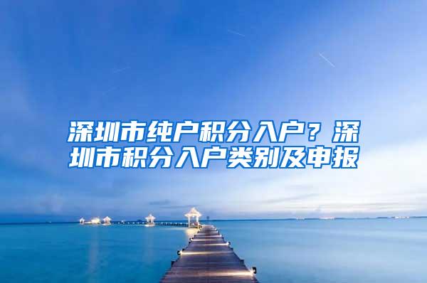 深圳市纯户积分入户？深圳市积分入户类别及申报