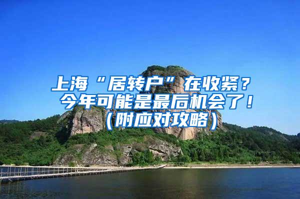 上海“居转户”在收紧？ 今年可能是最后机会了！（附应对攻略）