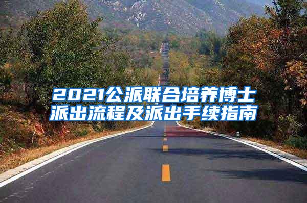 2021公派联合培养博士派出流程及派出手续指南