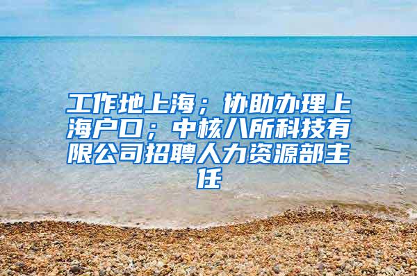 工作地上海；协助办理上海户口；中核八所科技有限公司招聘人力资源部主任