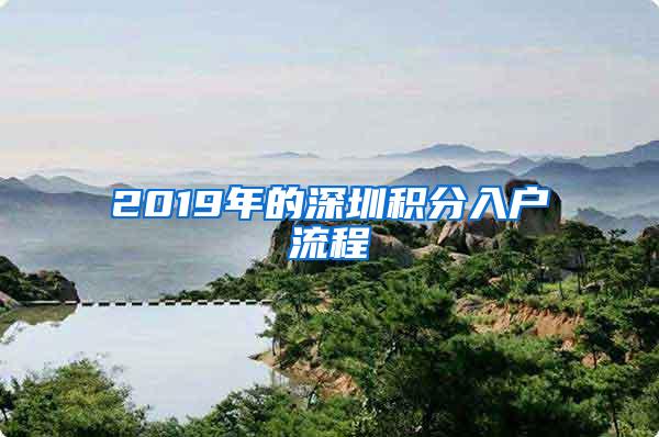 2019年的深圳积分入户流程