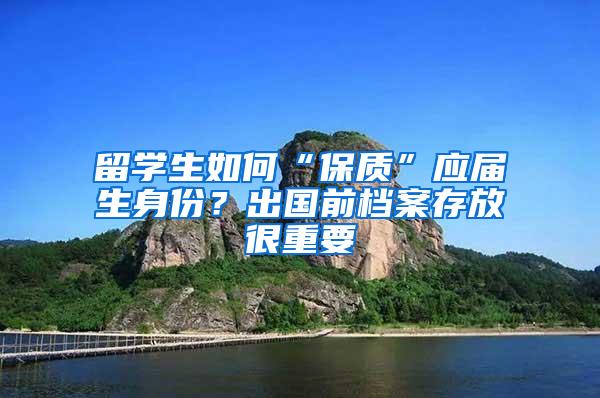 留学生如何“保质”应届生身份？出国前档案存放很重要