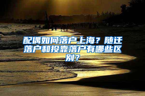 配偶如何落户上海？随迁落户和投靠落户有哪些区别？