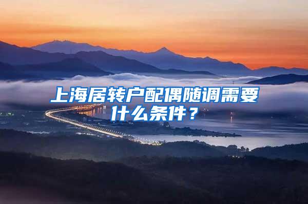 上海居转户配偶随调需要什么条件？