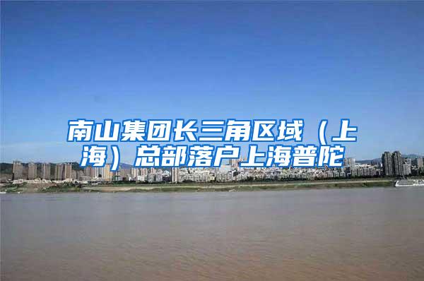 南山集团长三角区域（上海）总部落户上海普陀