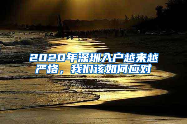 2020年深圳入户越来越严格，我们该如何应对