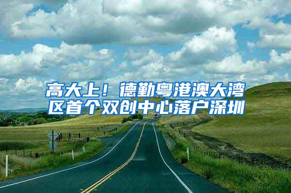 高大上！德勤粤港澳大湾区首个双创中心落户深圳