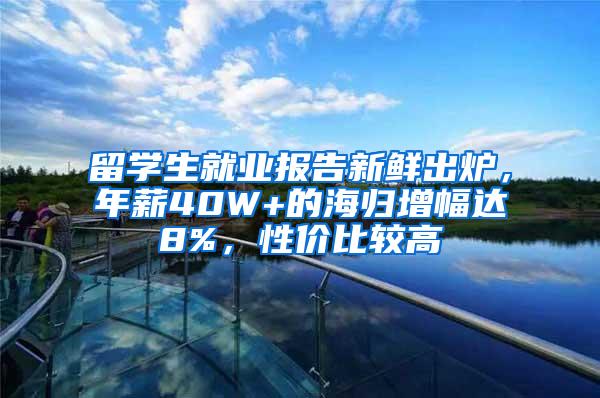 留学生就业报告新鲜出炉，年薪40W+的海归增幅达8%，性价比较高