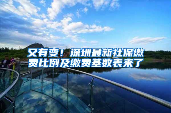 又有变！深圳最新社保缴费比例及缴费基数表来了