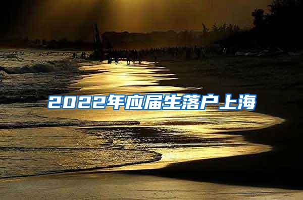 2022年应届生落户上海