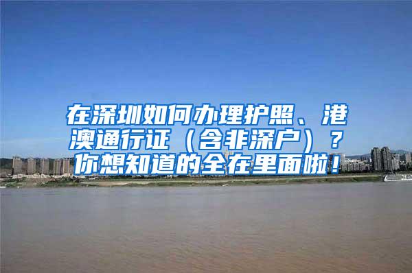 在深圳如何办理护照、港澳通行证（含非深户）？你想知道的全在里面啦！