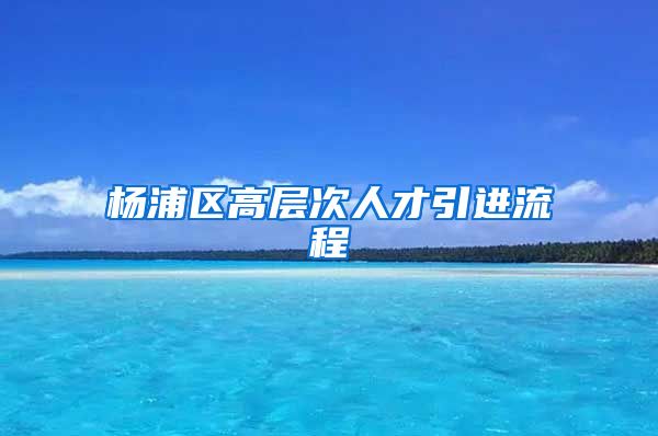 杨浦区高层次人才引进流程