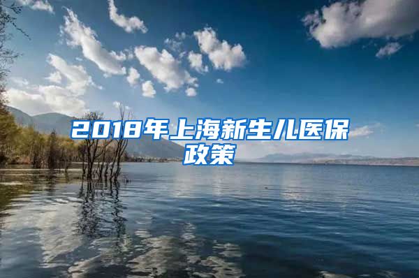 2018年上海新生儿医保政策