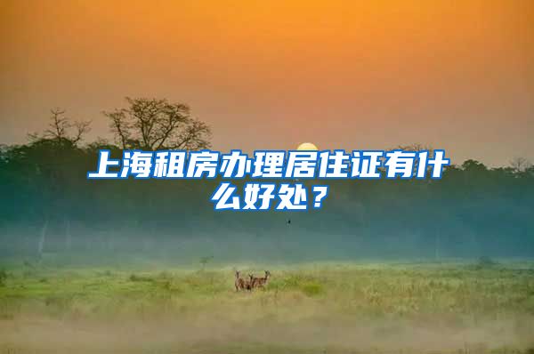 上海租房办理居住证有什么好处？