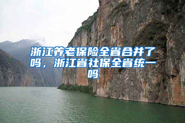 浙江养老保险全省合并了吗，浙江省社保全省统一吗