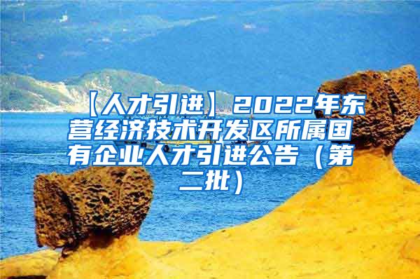 【人才引进】2022年东营经济技术开发区所属国有企业人才引进公告（第二批）