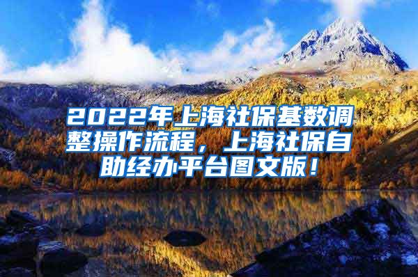 2022年上海社保基数调整操作流程，上海社保自助经办平台图文版！