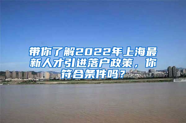 带你了解2022年上海最新人才引进落户政策，你符合条件吗？