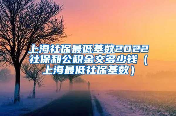 上海社保最低基数2022社保和公积金交多少钱（上海最低社保基数）