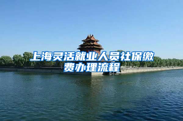 上海灵活就业人员社保缴费办理流程