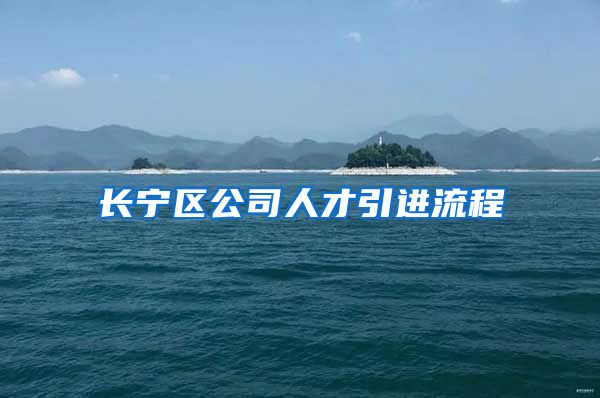 长宁区公司人才引进流程