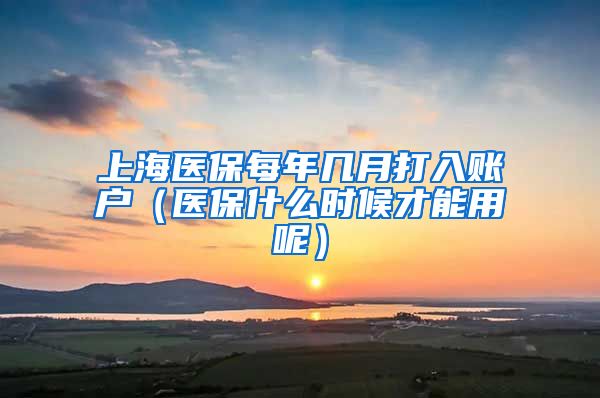 上海医保每年几月打入账户（医保什么时候才能用呢）