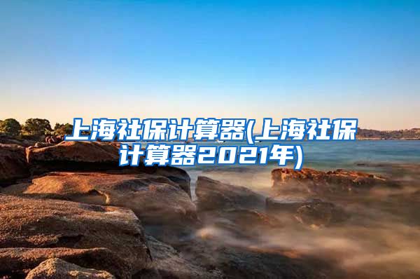 上海社保计算器(上海社保计算器2021年)