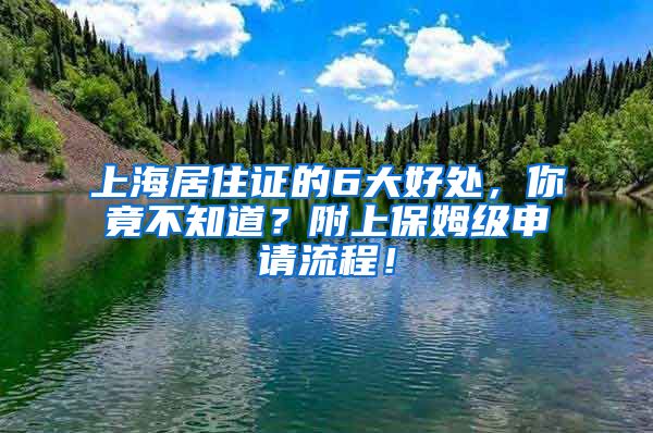 上海居住证的6大好处，你竟不知道？附上保姆级申请流程！