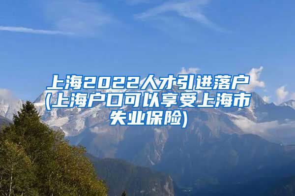 上海2022人才引进落户(上海户口可以享受上海市失业保险)