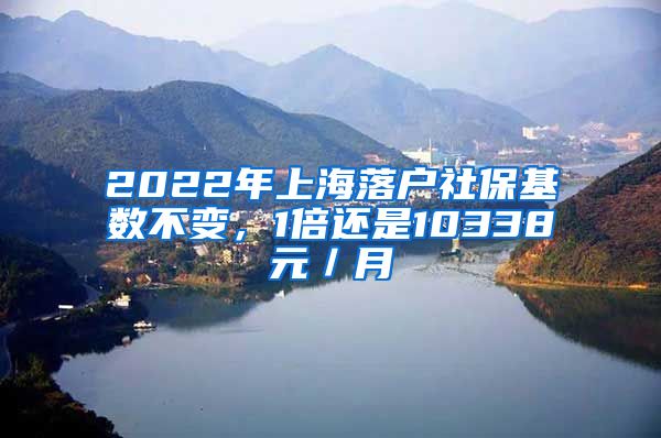 2022年上海落户社保基数不变，1倍还是10338元／月