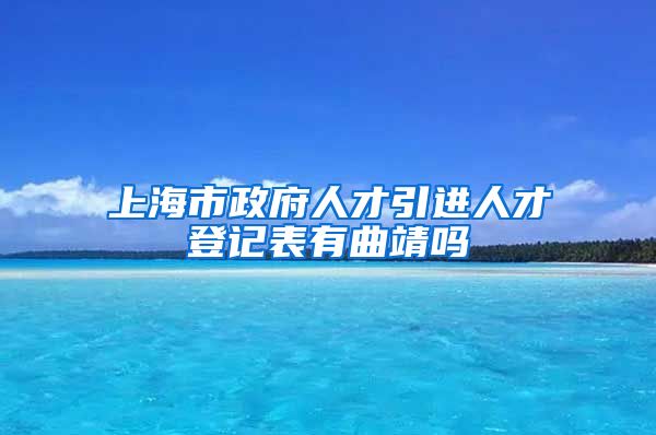 上海市政府人才引进人才登记表有曲靖吗