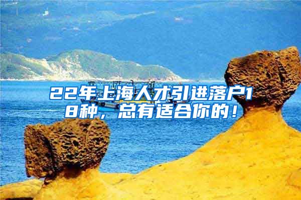 22年上海人才引进落户18种，总有适合你的！