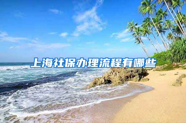 上海社保办理流程有哪些