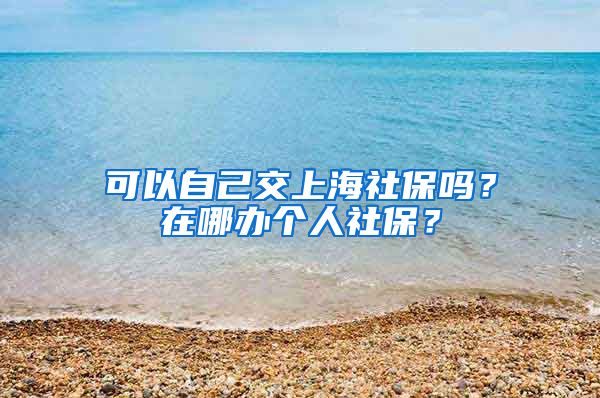 可以自己交上海社保吗？在哪办个人社保？