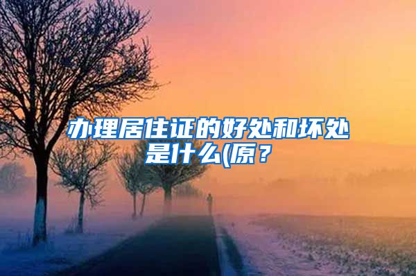 办理居住证的好处和坏处是什么(原？