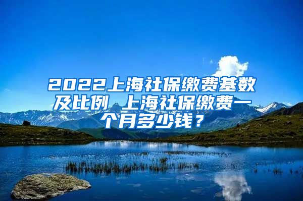 2022上海社保缴费基数及比例 上海社保缴费一个月多少钱？