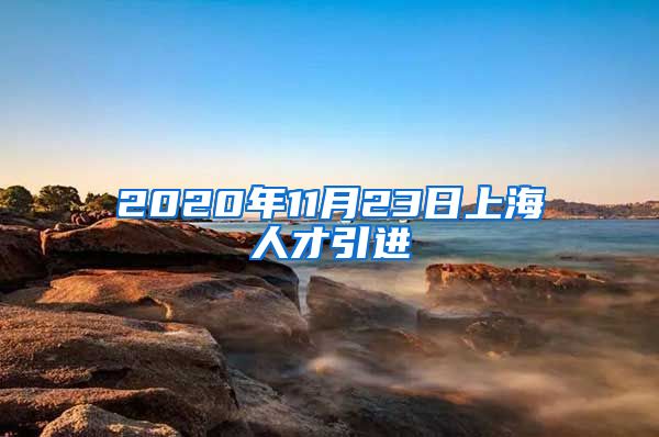 2020年11月23日上海人才引进