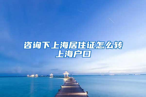 咨询下上海居住证怎么转上海户口