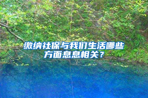 缴纳社保与我们生活哪些方面息息相关？