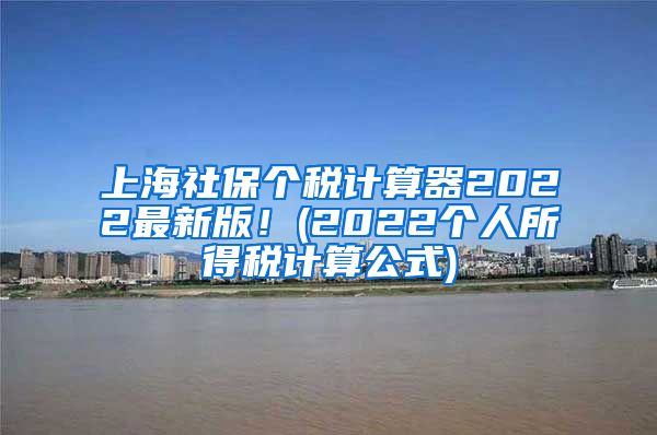 上海社保个税计算器2022最新版！(2022个人所得税计算公式)